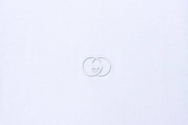 GUCCI Interlocking Small Logo Small Interlocking Logo Embroidery Short Sleeve T-Shirt Style 2