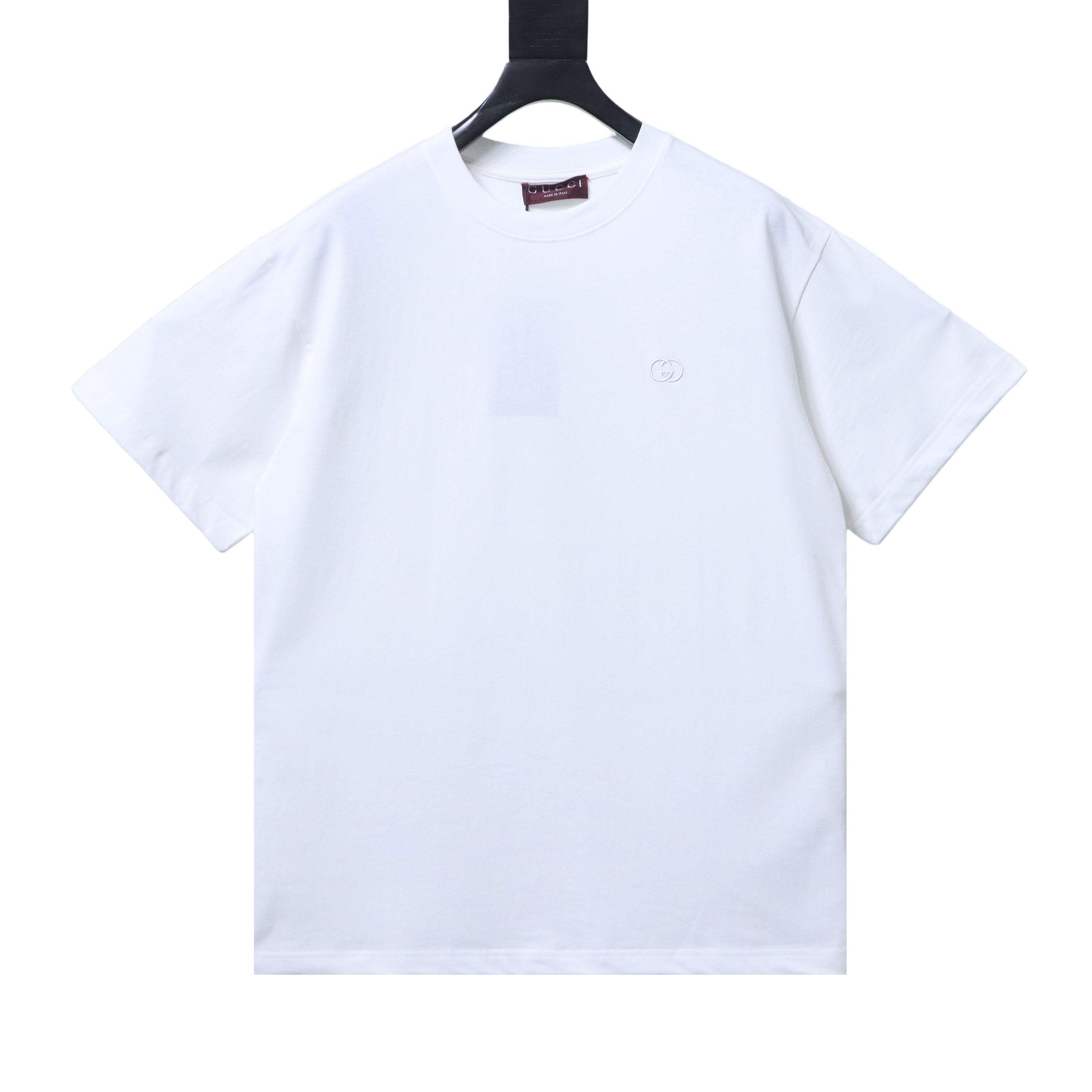 GUCCI Interlocking Small Logo Small Interlocking Logo Embroidery Short Sleeve T-Shirt Style 2