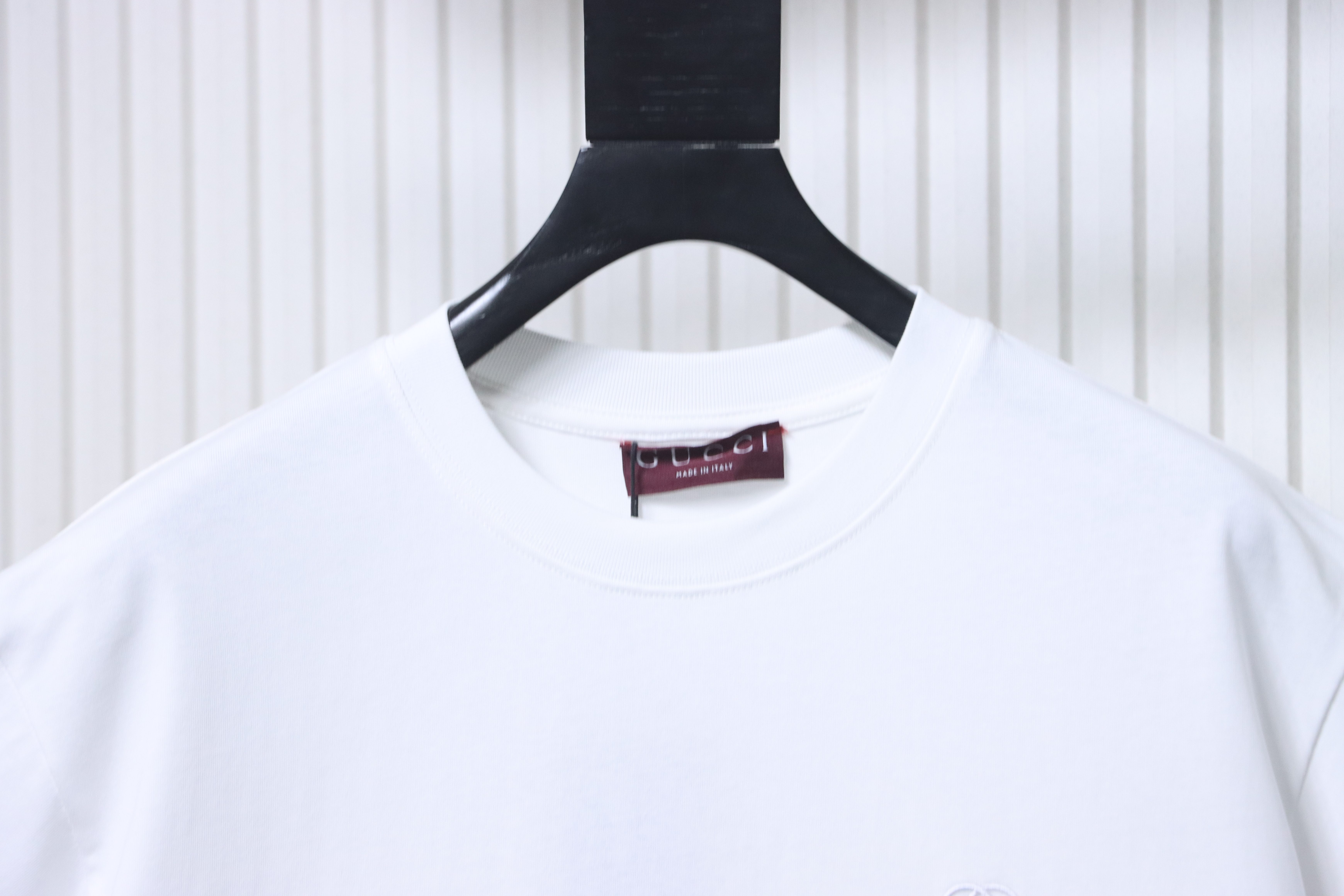 GUCCI Interlocking Small Logo Small Interlocking Logo Embroidery Short Sleeve T-Shirt Style 2
