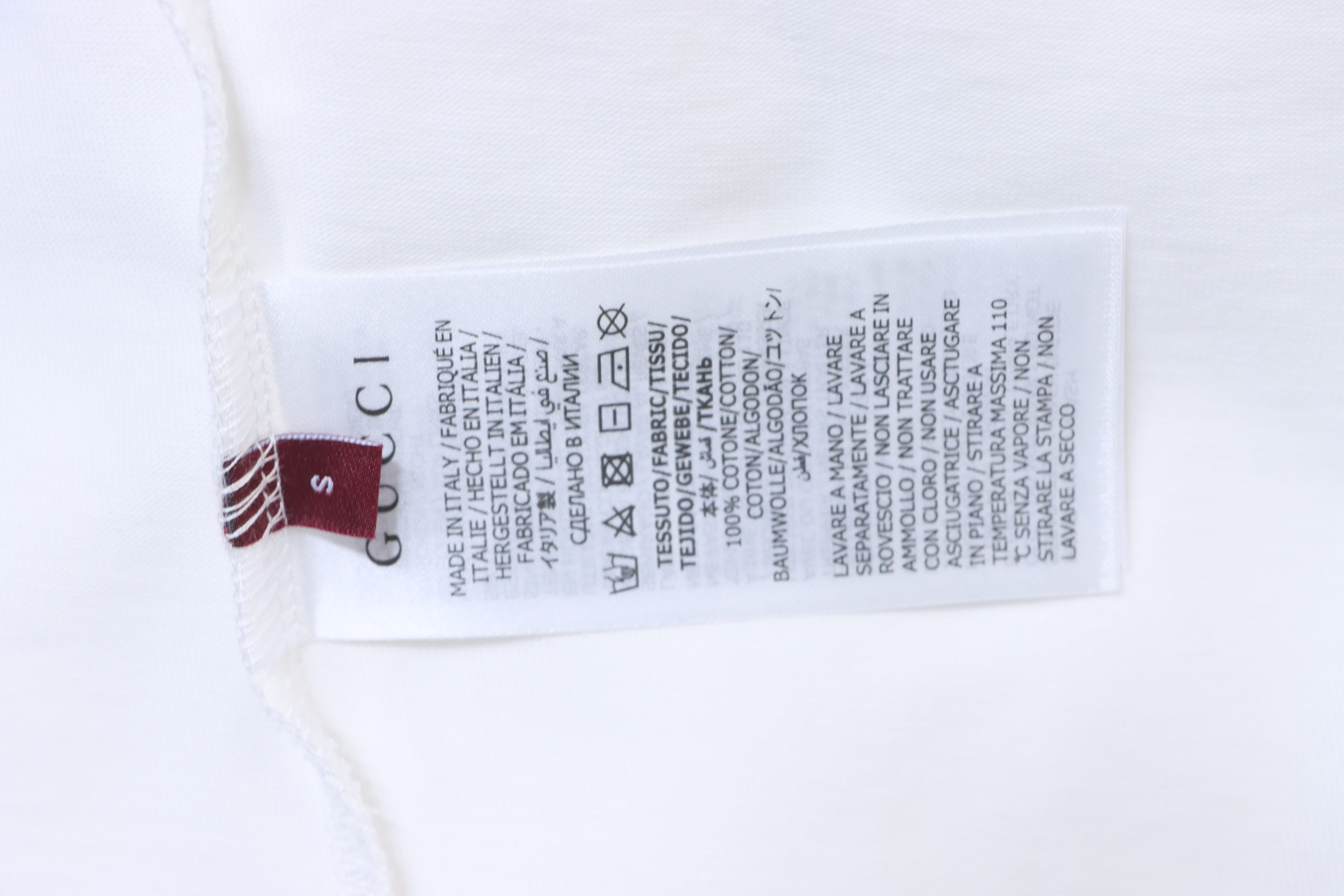 GUCCI Interlocking Small Logo Small Interlocking Logo Embroidery Short Sleeve T-Shirt Style 2