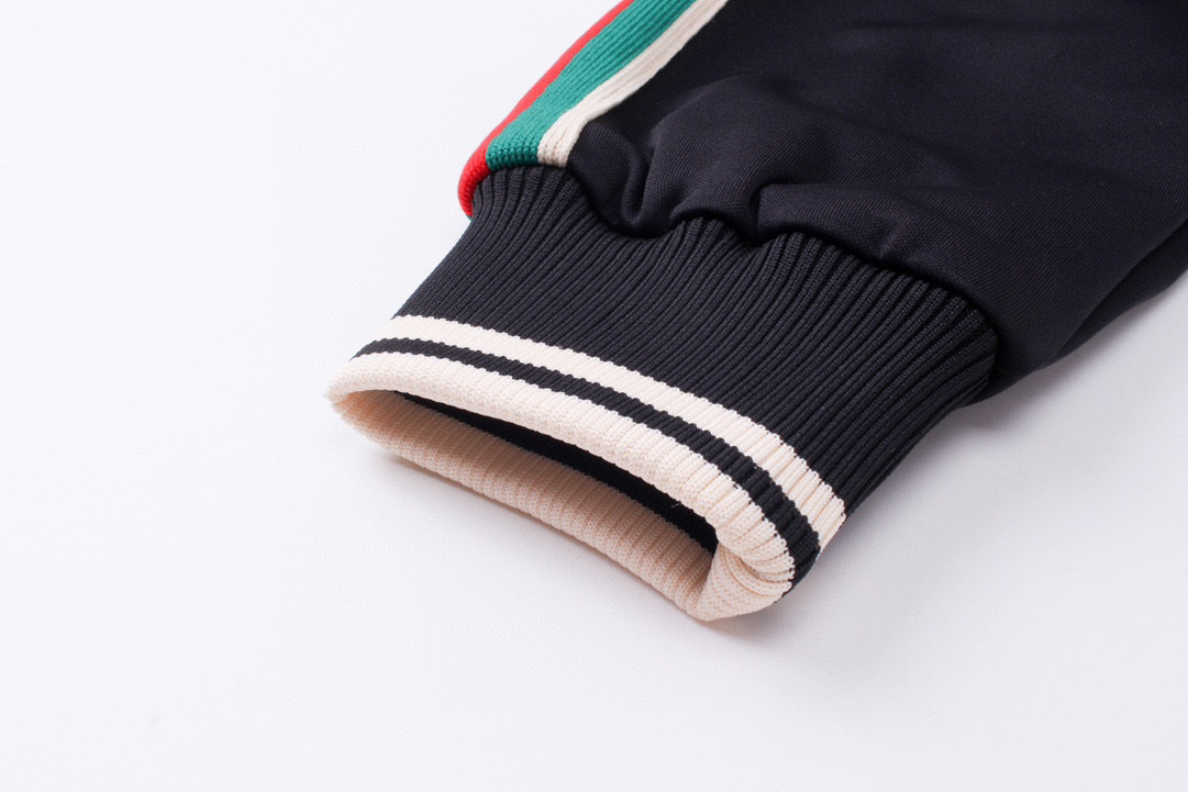 Gucci Black Jacket Tracksuit Streetwear Set