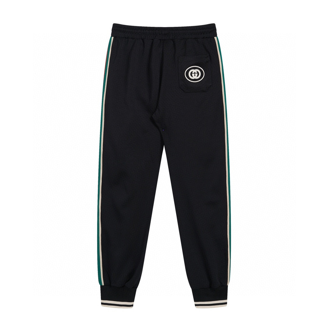 Gucci Black Jacket Tracksuit Streetwear Set