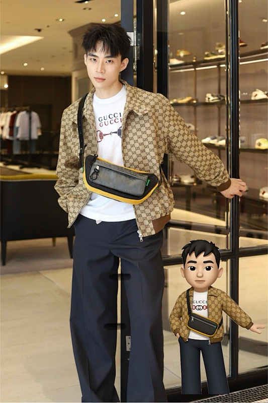 GUCCI Jacquard Allover Print Jacket