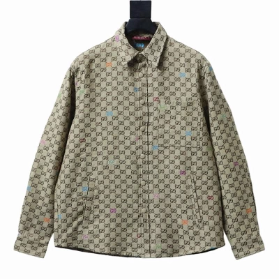 GUCCI Jacquard Embroidery Allover Print Jacket 01