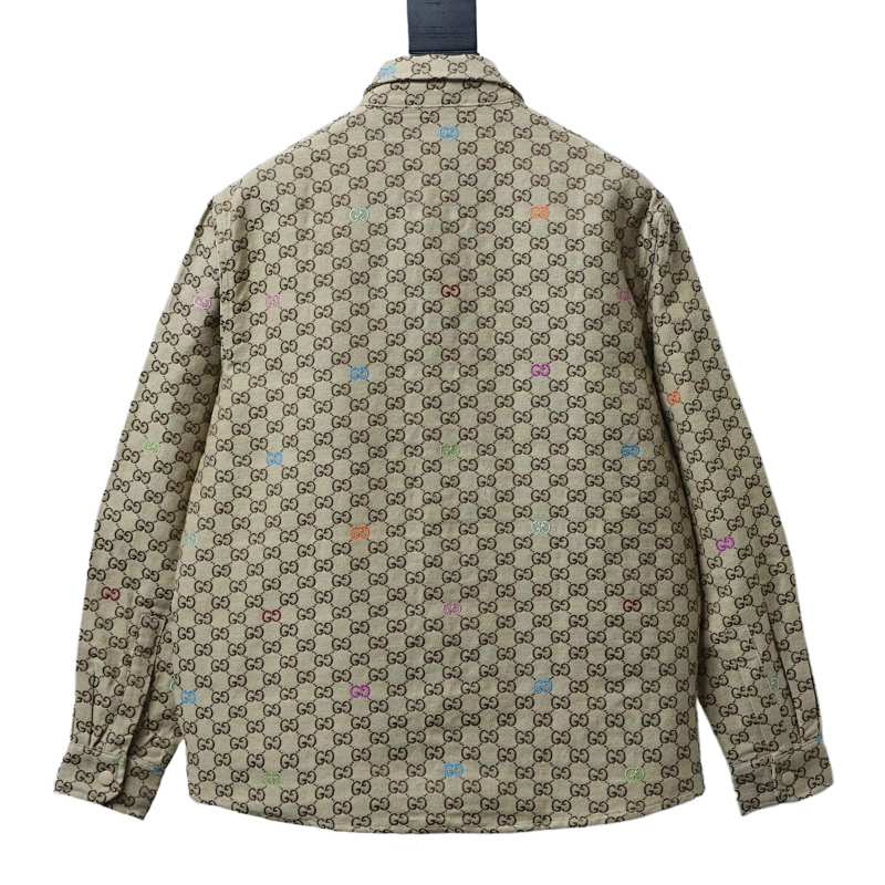 GUCCI Jacquard Embroidery Allover Print Jacket