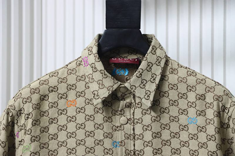 GUCCI Jacquard Embroidery Allover Print Jacket