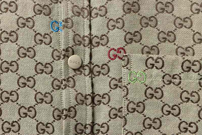 GUCCI Jacquard Embroidery Allover Print Jacket