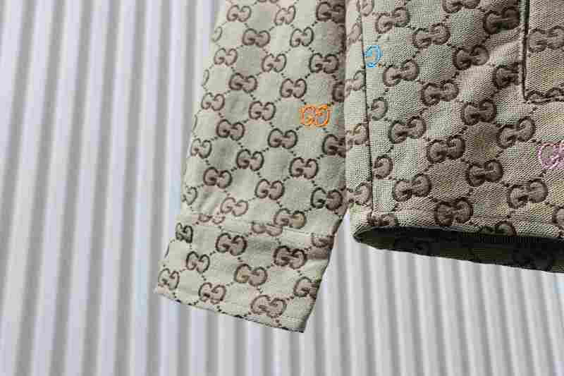 GUCCI Jacquard Embroidery Allover Print Jacket