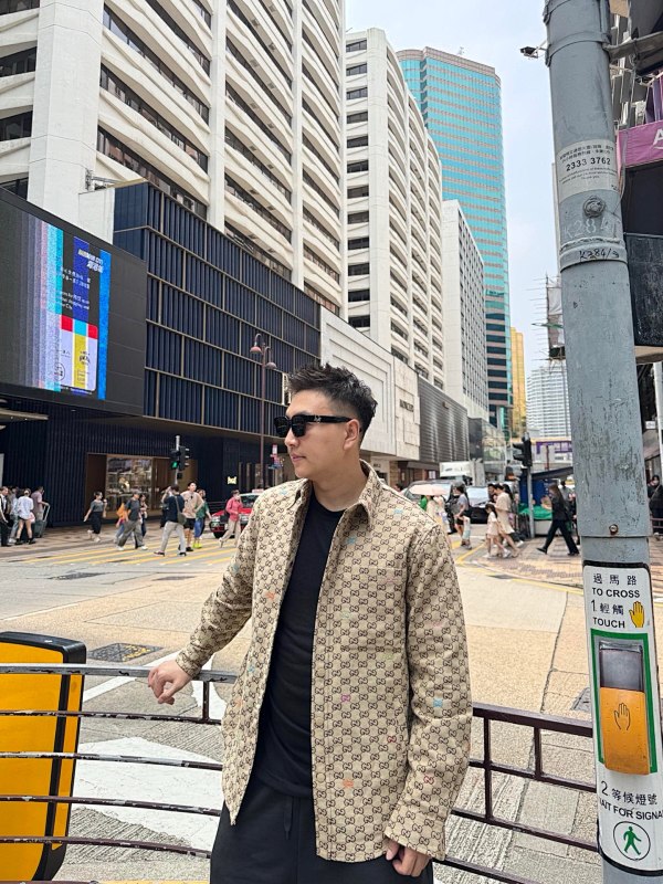 GUCCI Jacquard Embroidery Allover Print Jacket