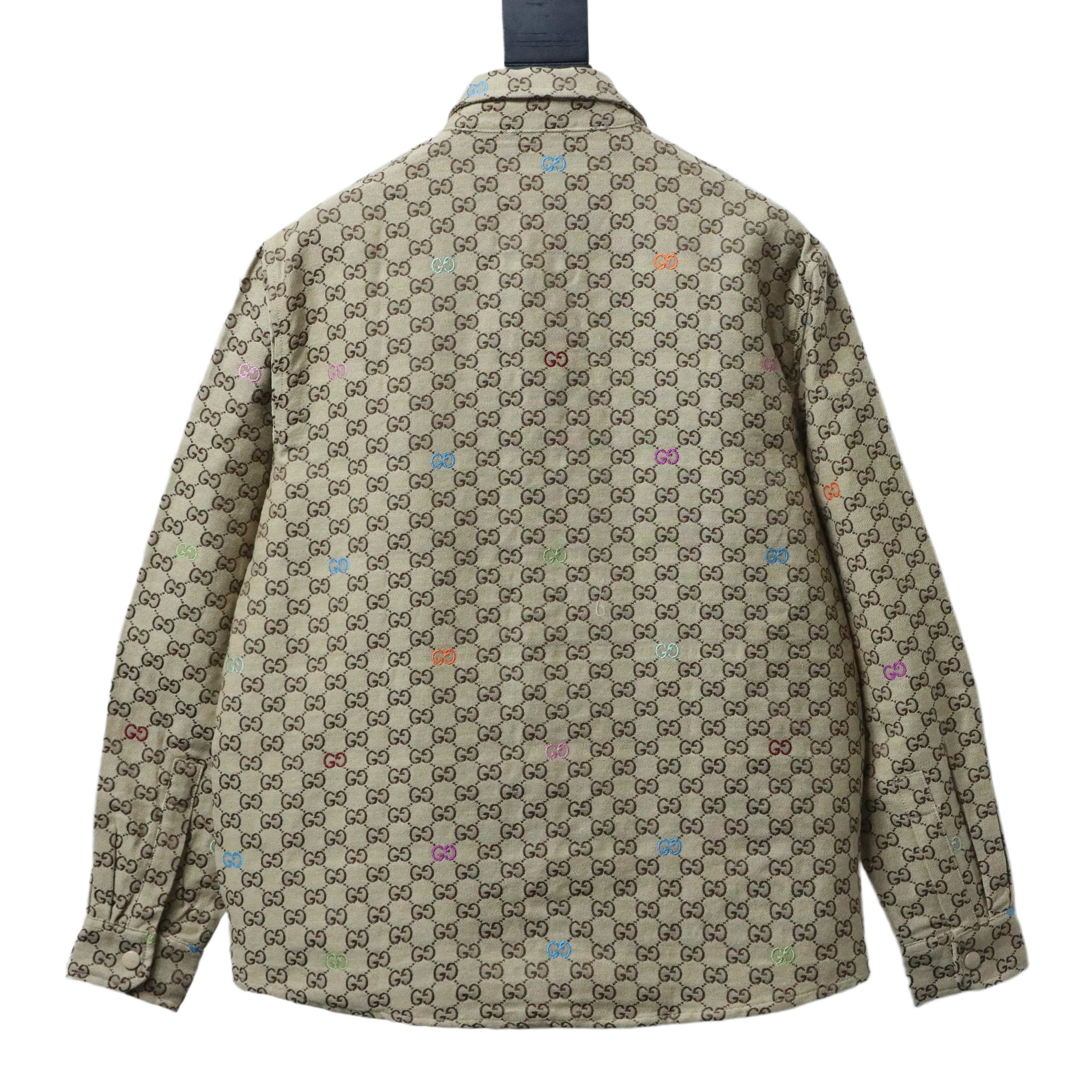 GUCCI Jacquard Embroidery Allover Print Jacket
