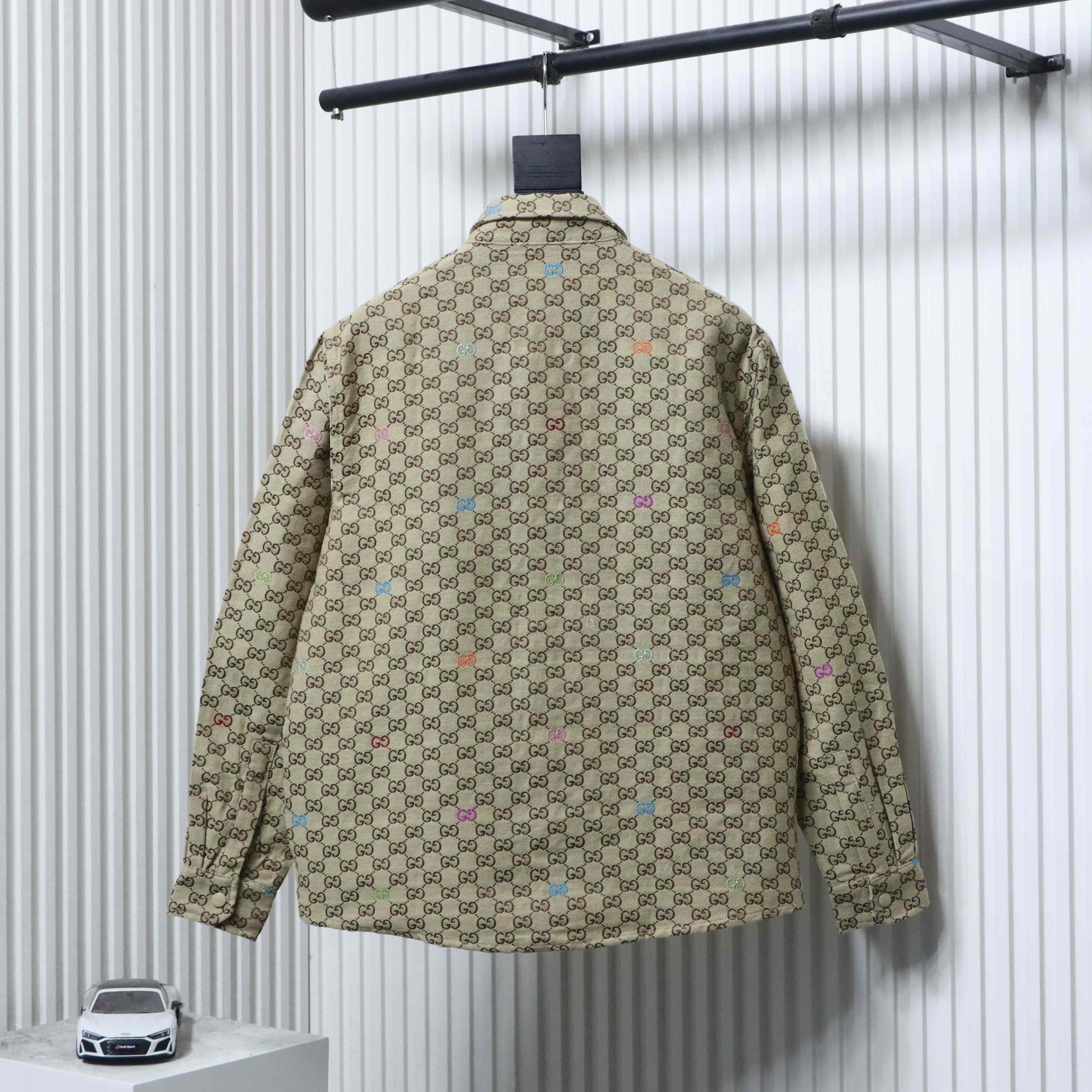 GUCCI Jacquard Embroidery Allover Print Jacket
