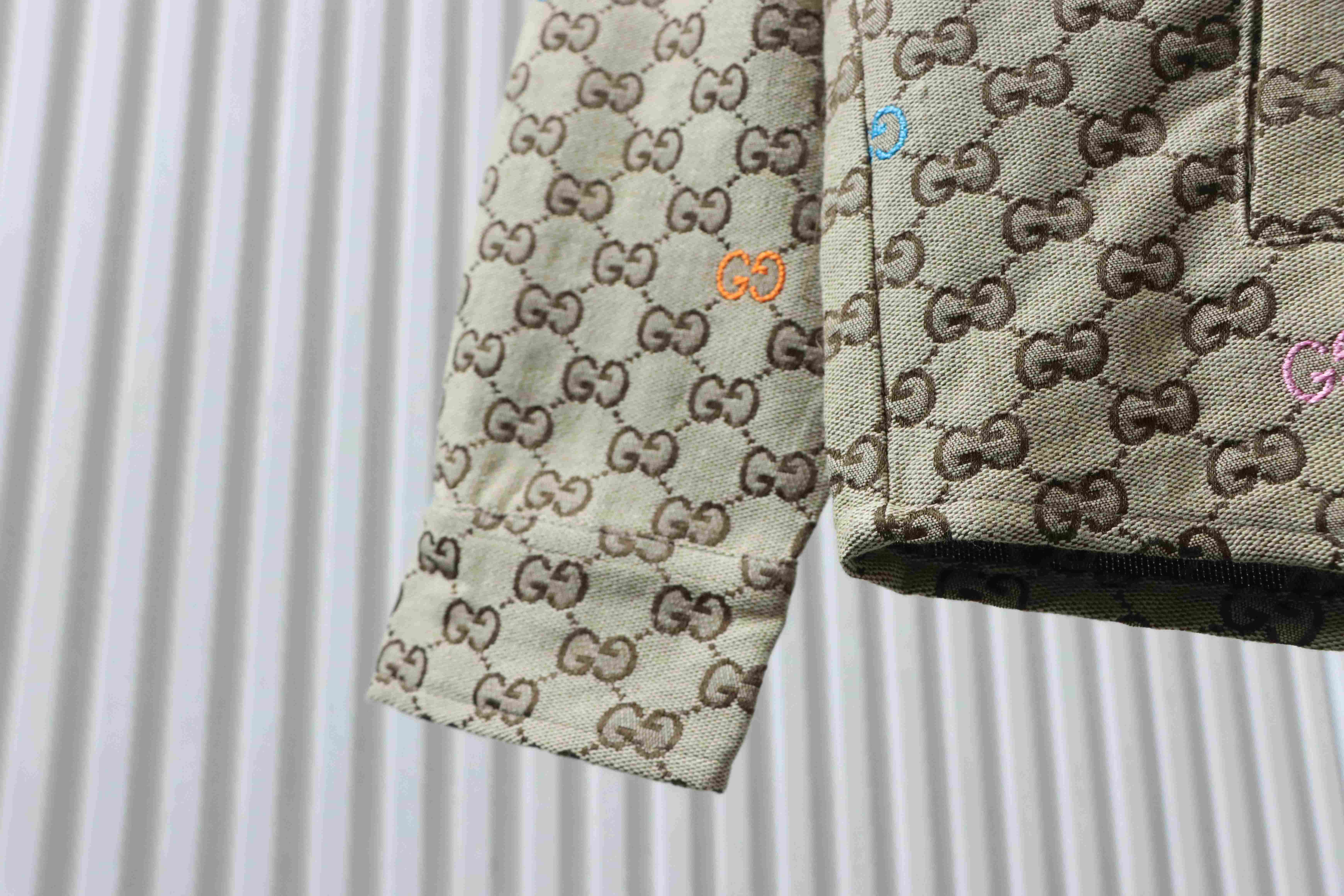 GUCCI Jacquard Embroidery Allover Print Jacket