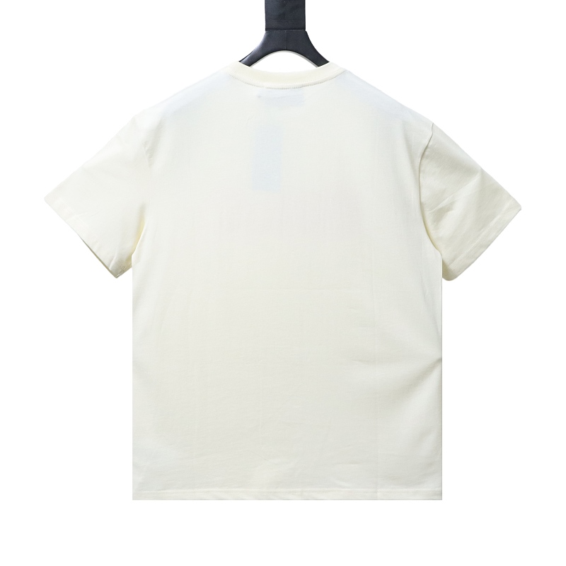 GUCCI Letter Embroidery Logo Graphic Pink Short Sleeve T-Shirt Style 1