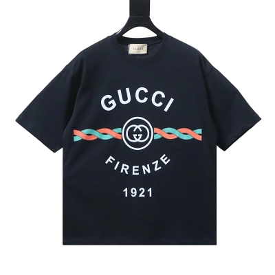 GUCCI Letter Print Logo Short Sleeve T-Shirt Style 1 01