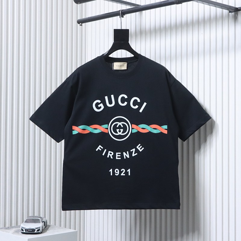 GUCCI Letter Print Logo Short Sleeve T-Shirt Style 1