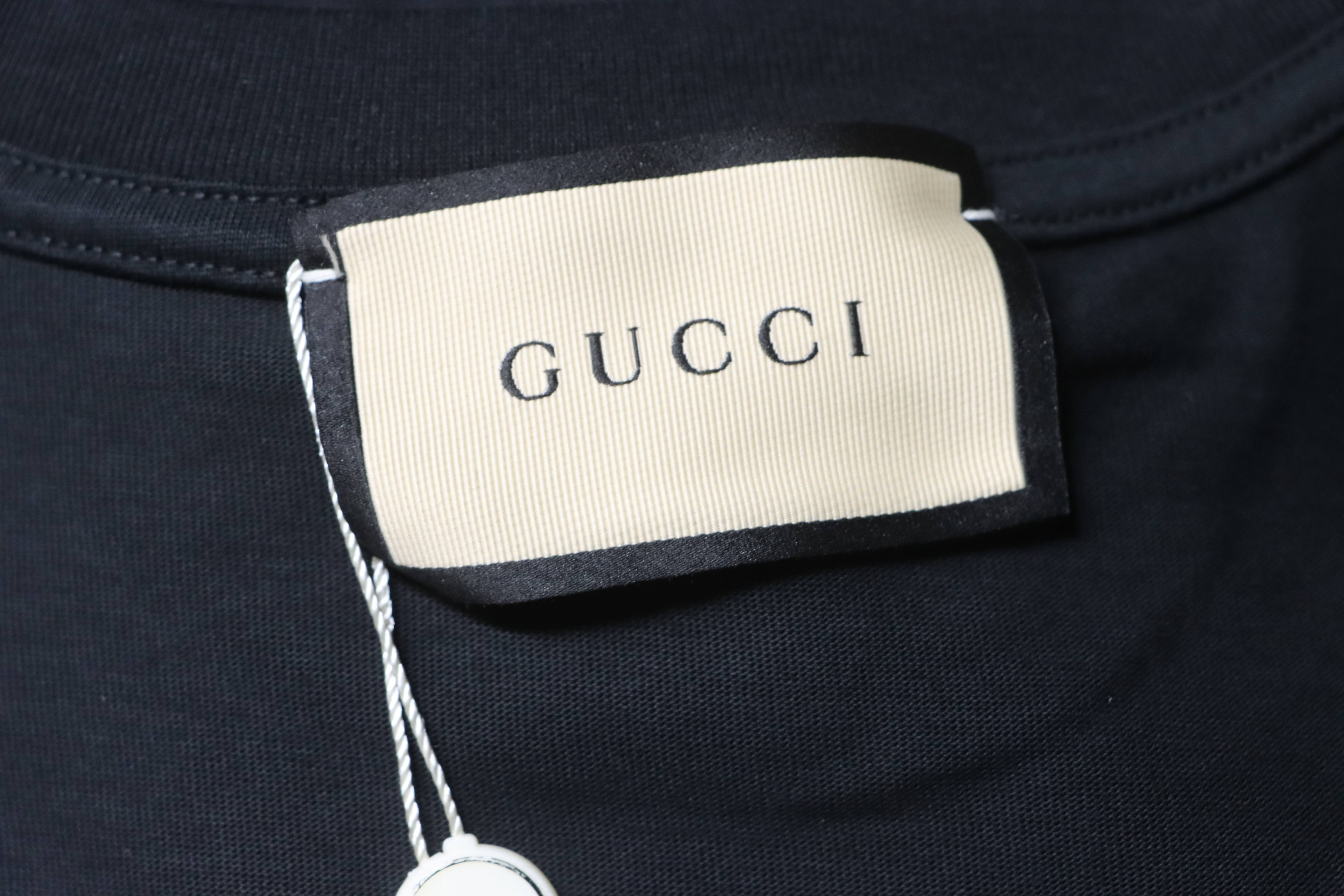 GUCCI Letter Print Logo Short Sleeve T-Shirt Style 1