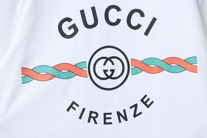 GUCCI Letter Print Logo Short Sleeve T-Shirt Style 2