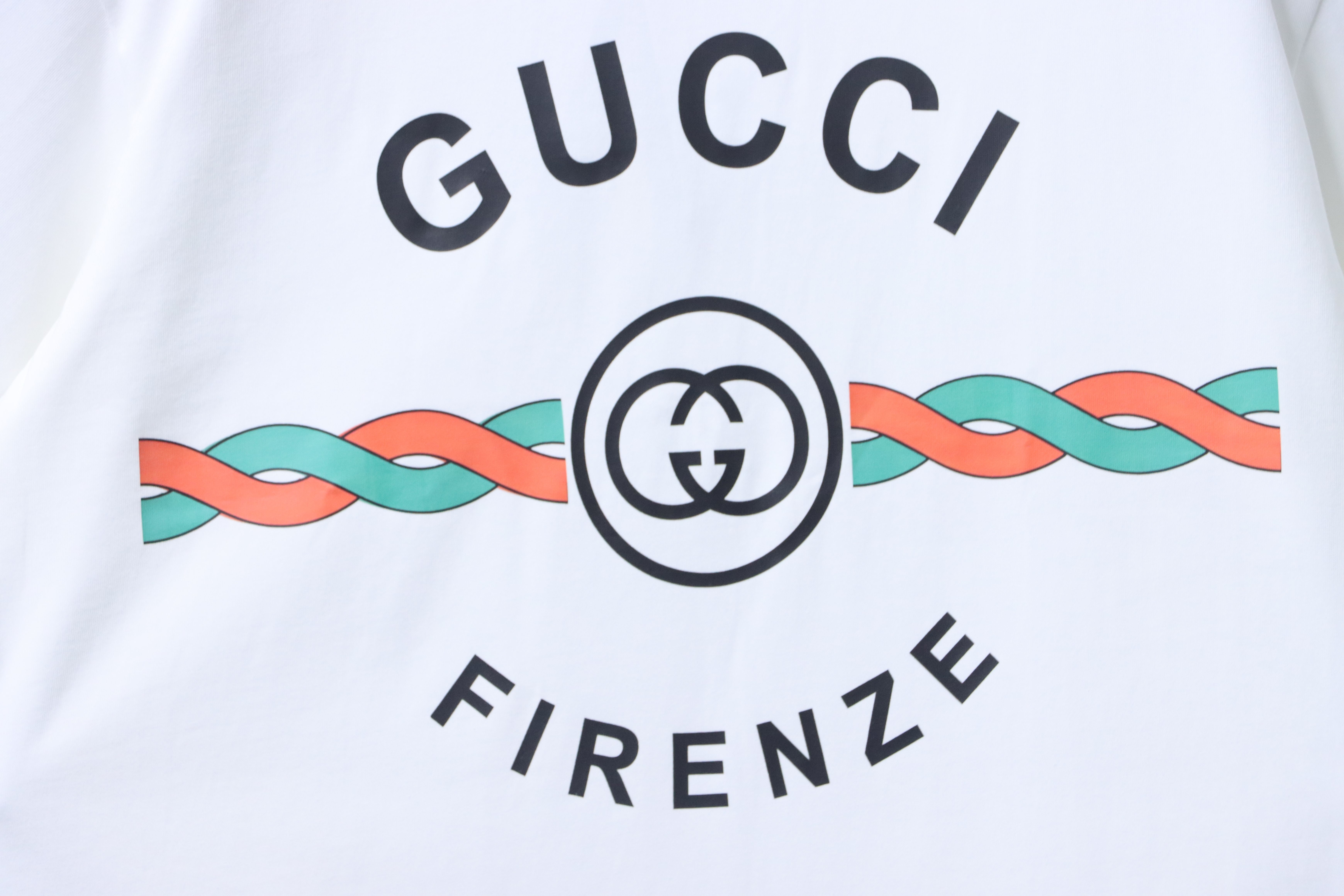 GUCCI Letter Print Logo Short Sleeve T-Shirt Style 2