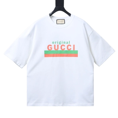 GUCCI Letter Print Short Sleeve T-Shirt 01
