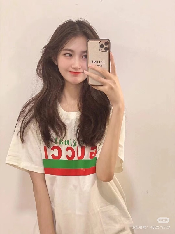 GUCCI Letter Print Short Sleeve T-Shirt