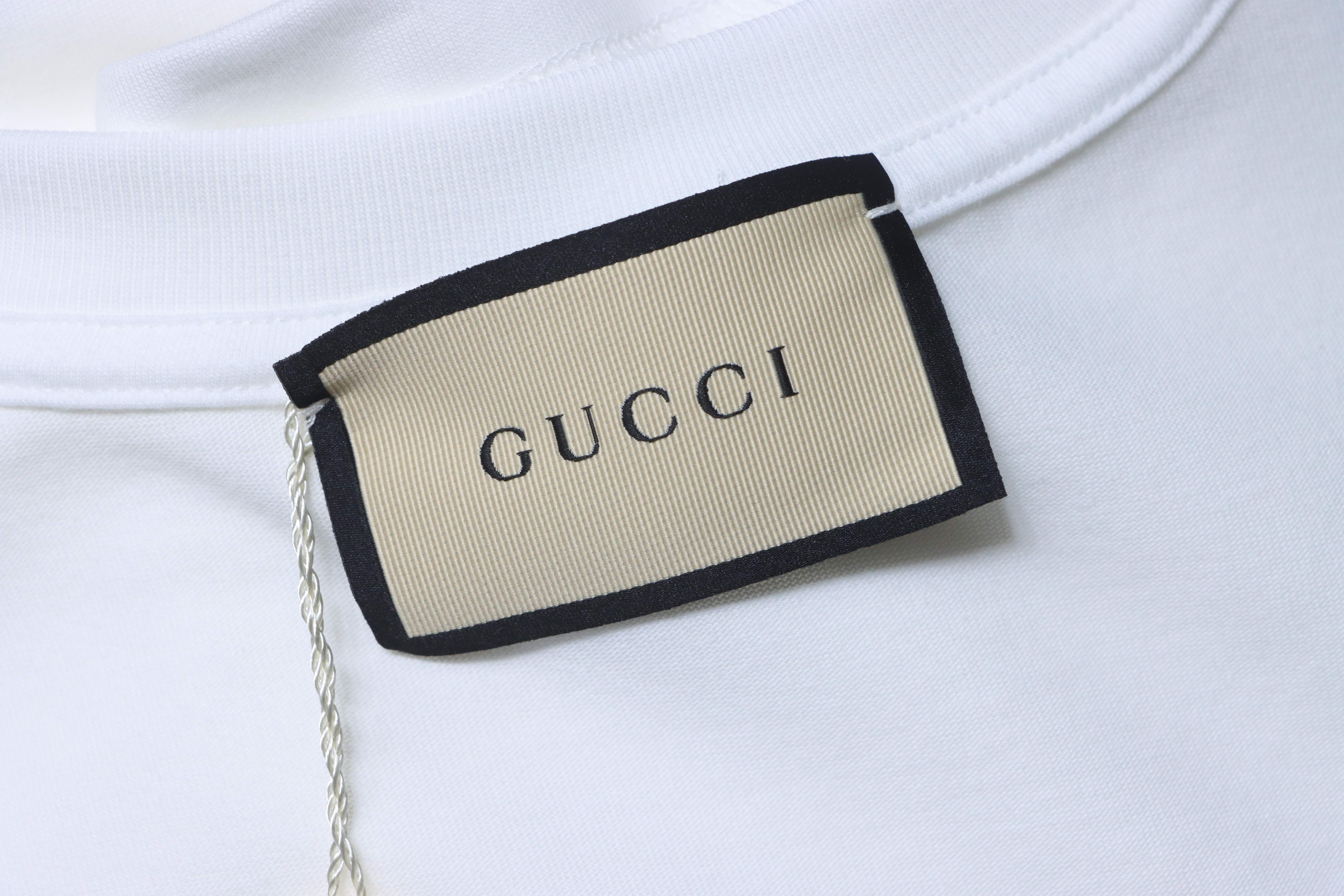 GUCCI Letter Print Short Sleeve T-Shirt
