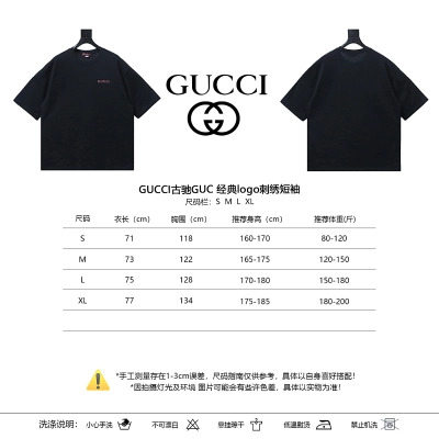 GUCCI Logo Embroidery Short Sleeve T-Shirt 02