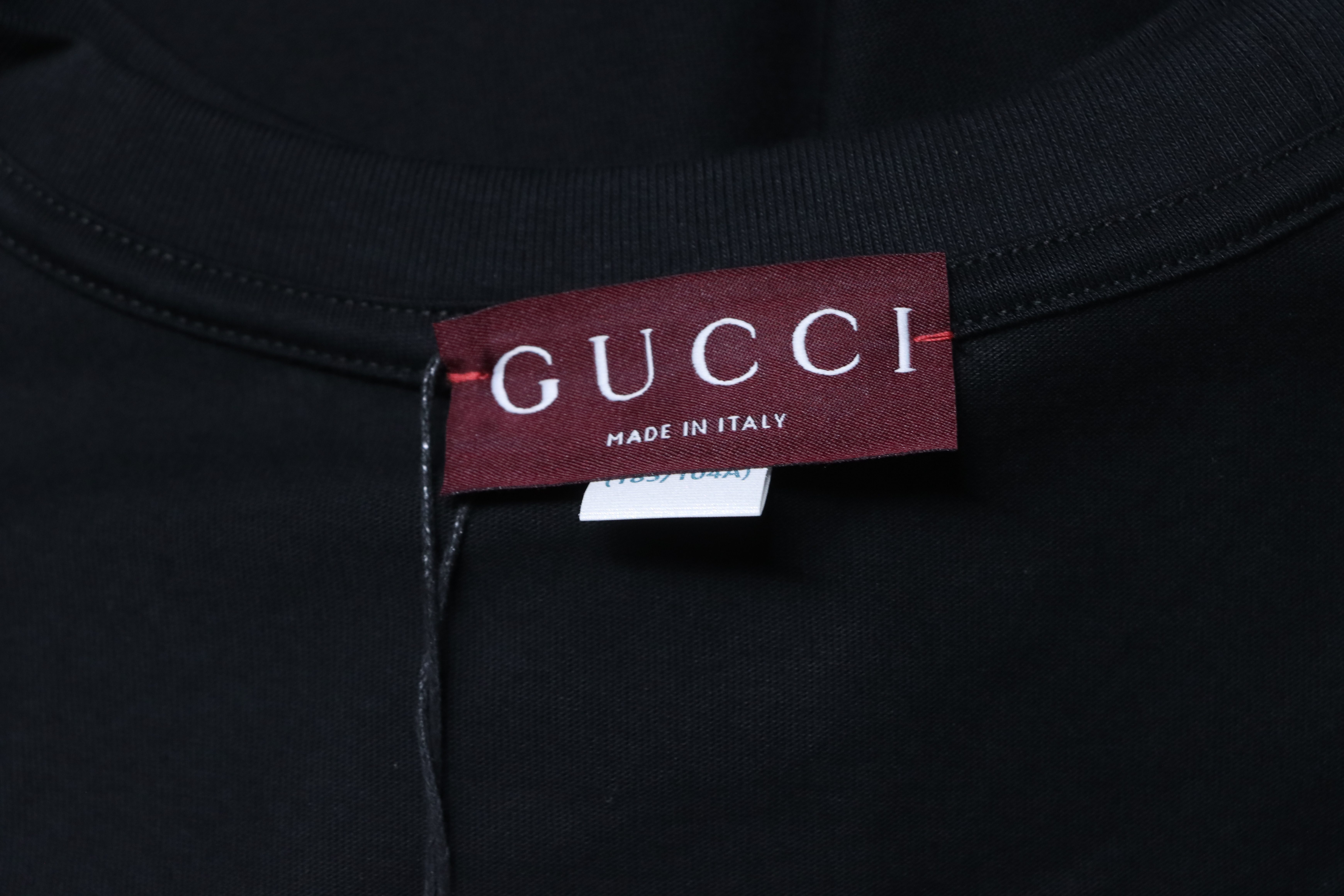 GUCCI Logo Embroidery Short Sleeve T-Shirt
