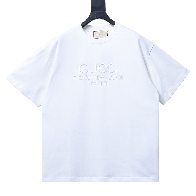 GUCCI Logo Embroidery Short Sleeve T-Shirt Style 1