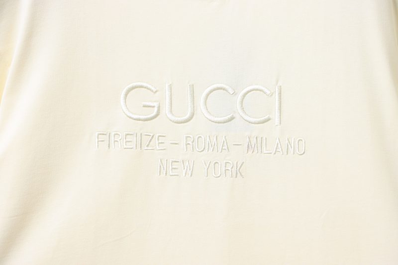 GUCCI Logo Embroidery Short Sleeve T-Shirt Style 3