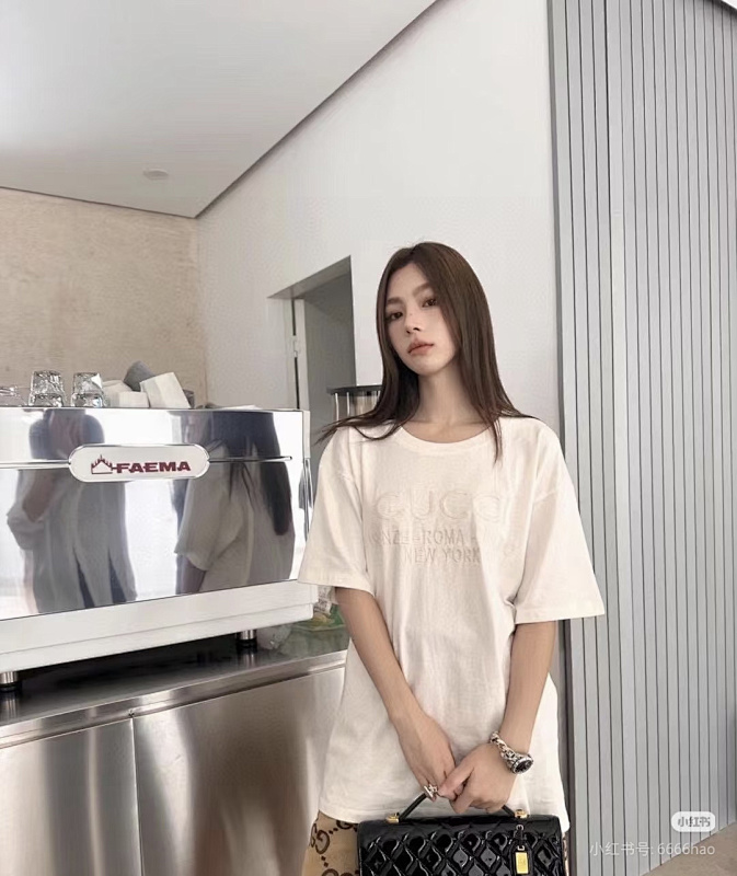 GUCCI Logo Embroidery Short Sleeve T-Shirt Style 3