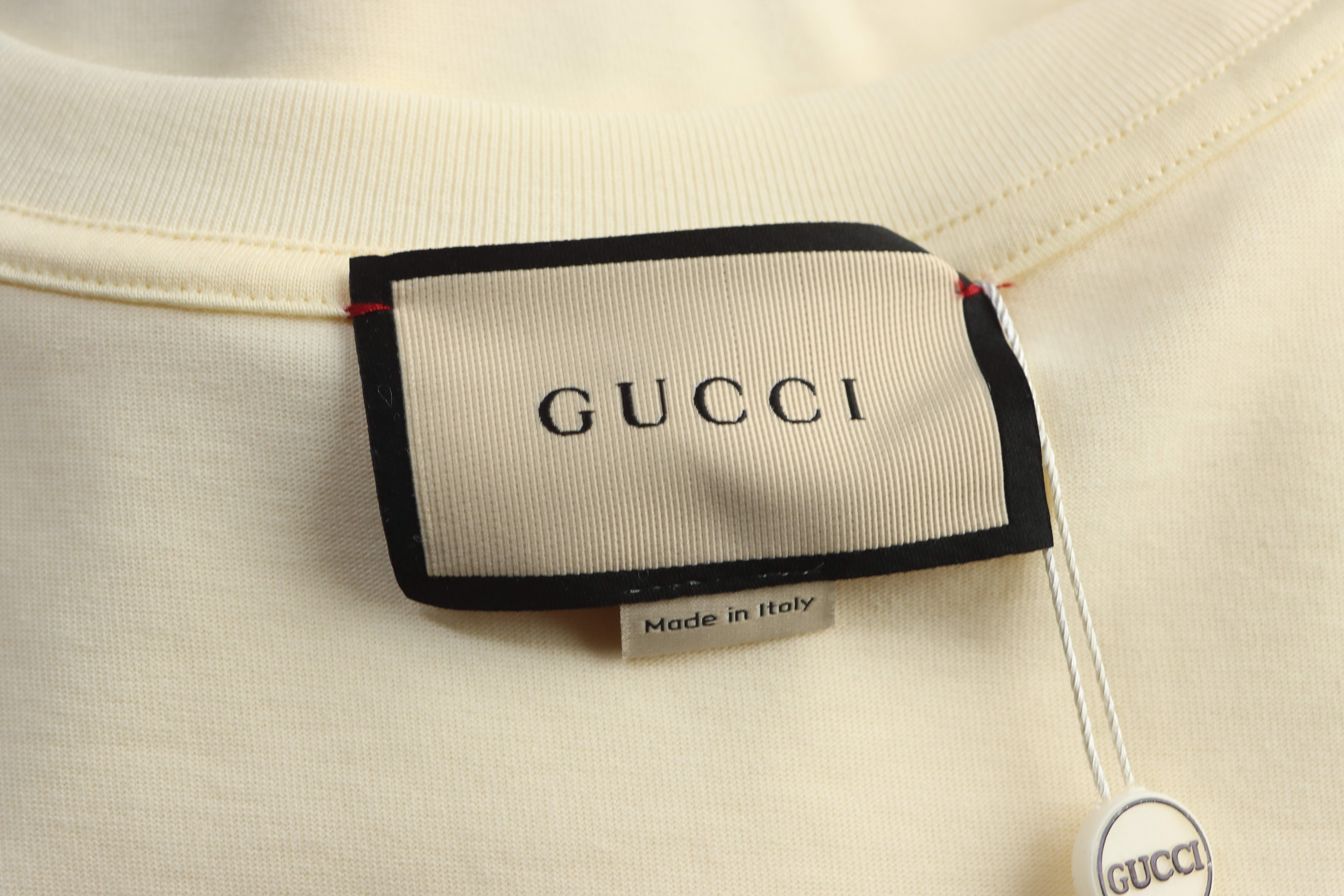 GUCCI Logo Embroidery Short Sleeve T-Shirt Style 3