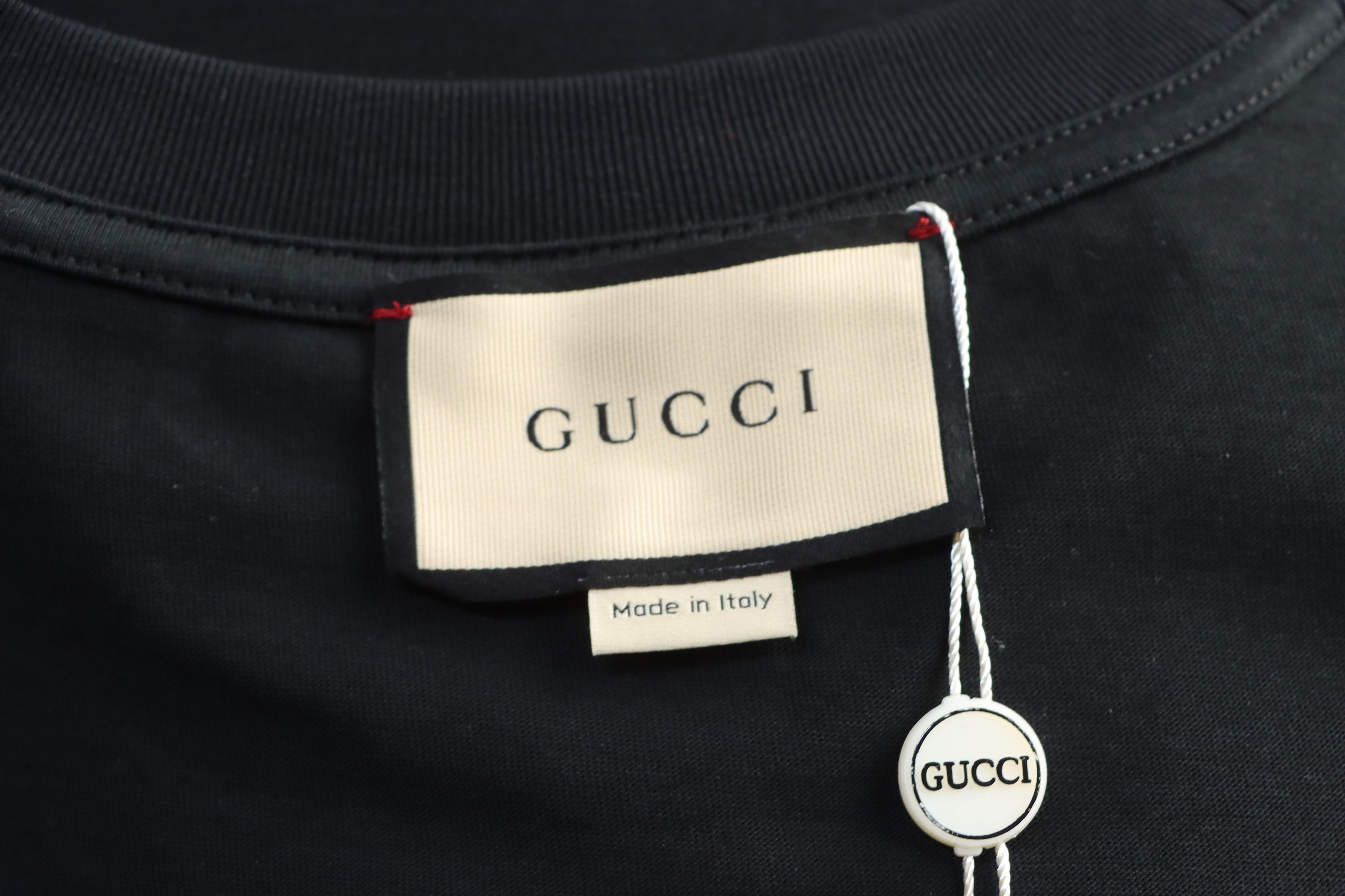 GUCCI Monogram Patch Bear Embroidery Short Sleeve T-Shirt Style 2
