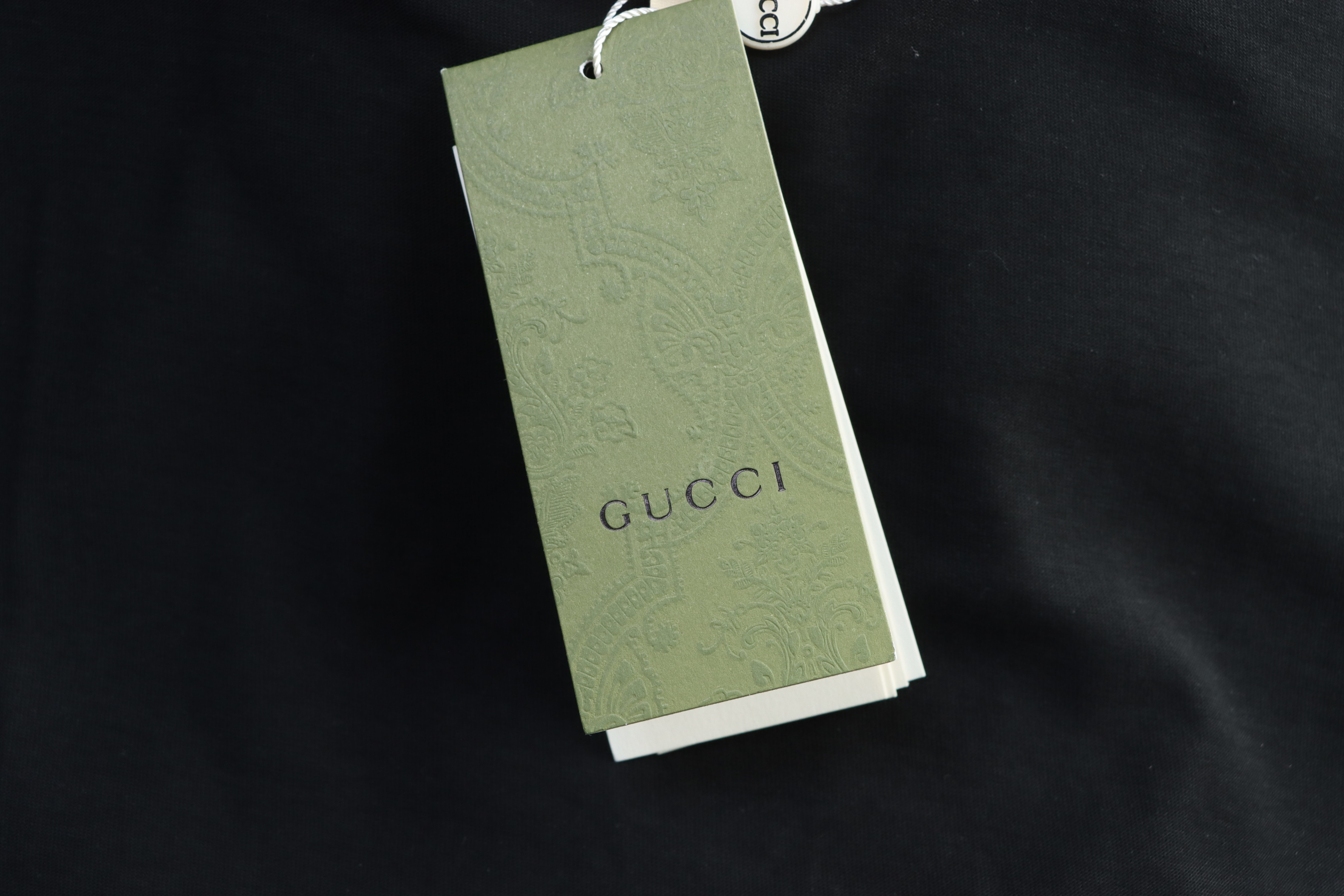 GUCCI Monogram Patch Bear Embroidery Short Sleeve T-Shirt Style 2