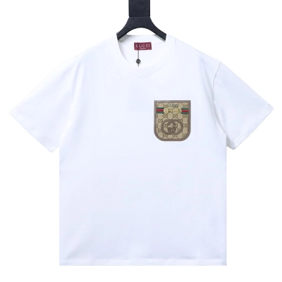 GUCCI Pocket Monogram Patch Short Sleeve T-Shirt Style 1 01