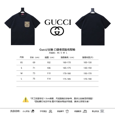 GUCCI Pocket Monogram Patch Short Sleeve T-Shirt Style 2 02