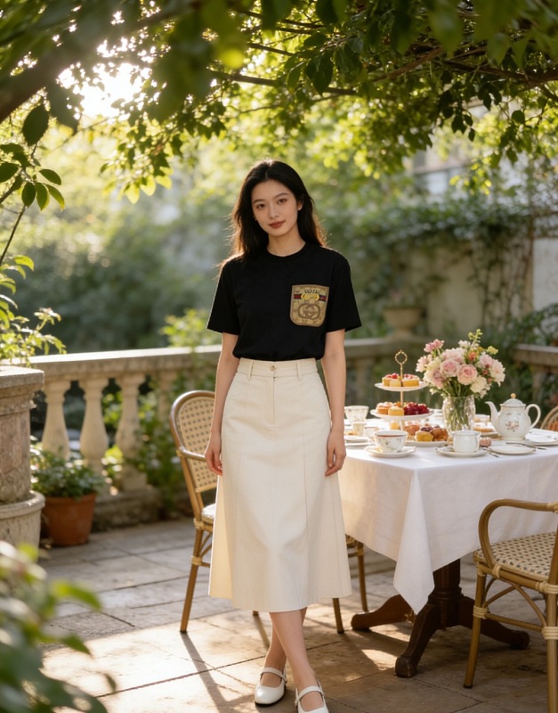 GUCCI Pocket Monogram Patch Short Sleeve T-Shirt Style 2