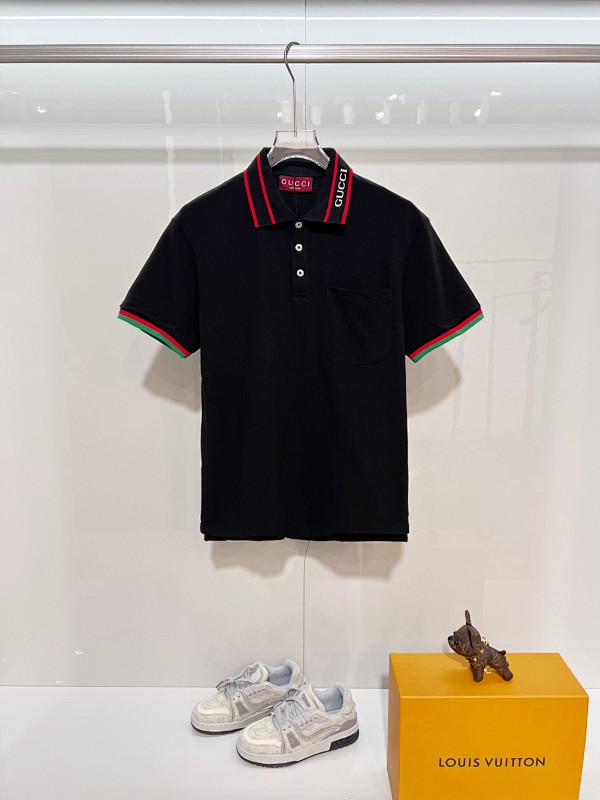 GUCCI Pocket Monogram Patch Short Sleeve T-Shirt Style 3