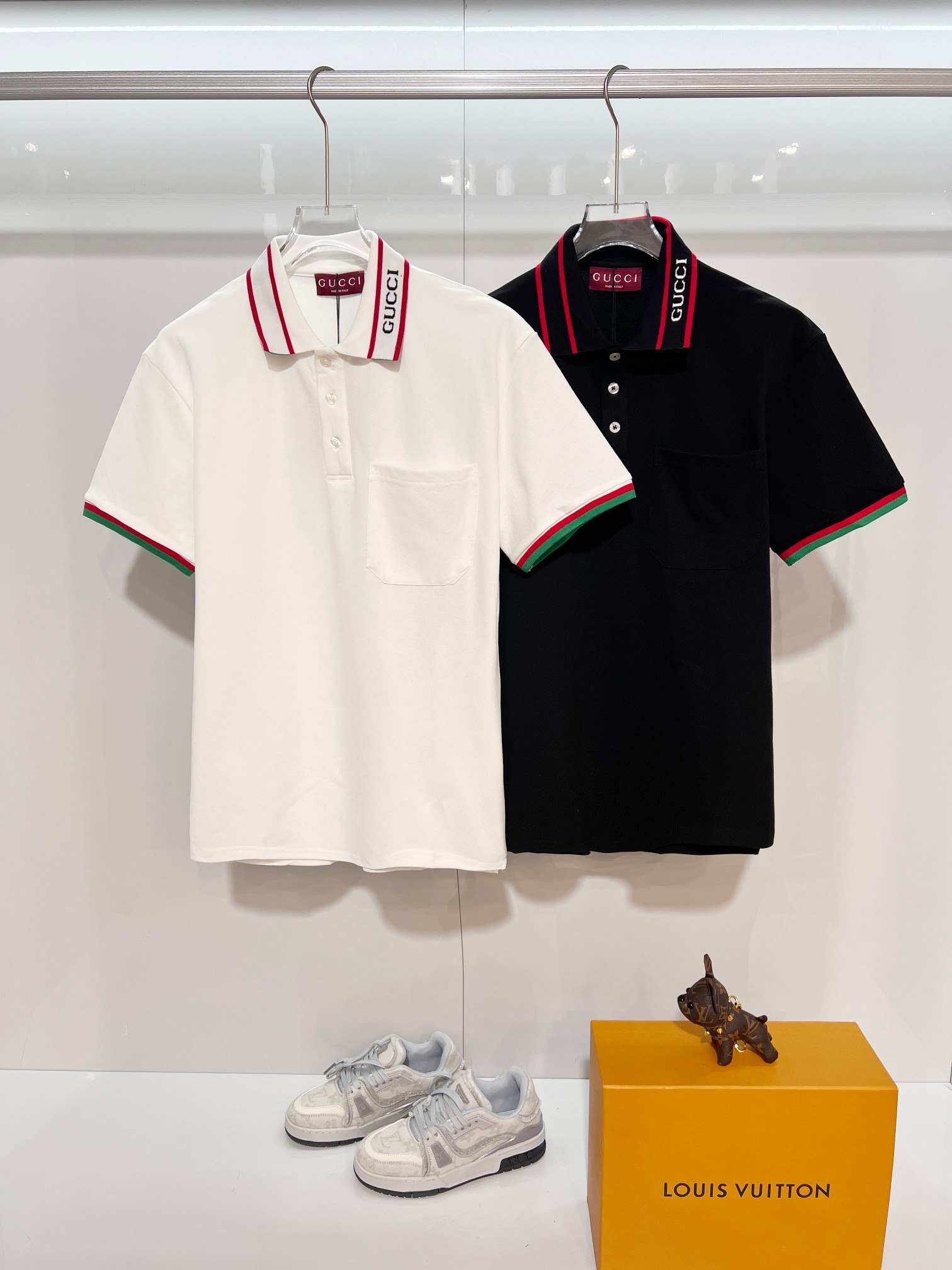 GUCCI Pocket Monogram Patch Short Sleeve T-Shirt Style 3