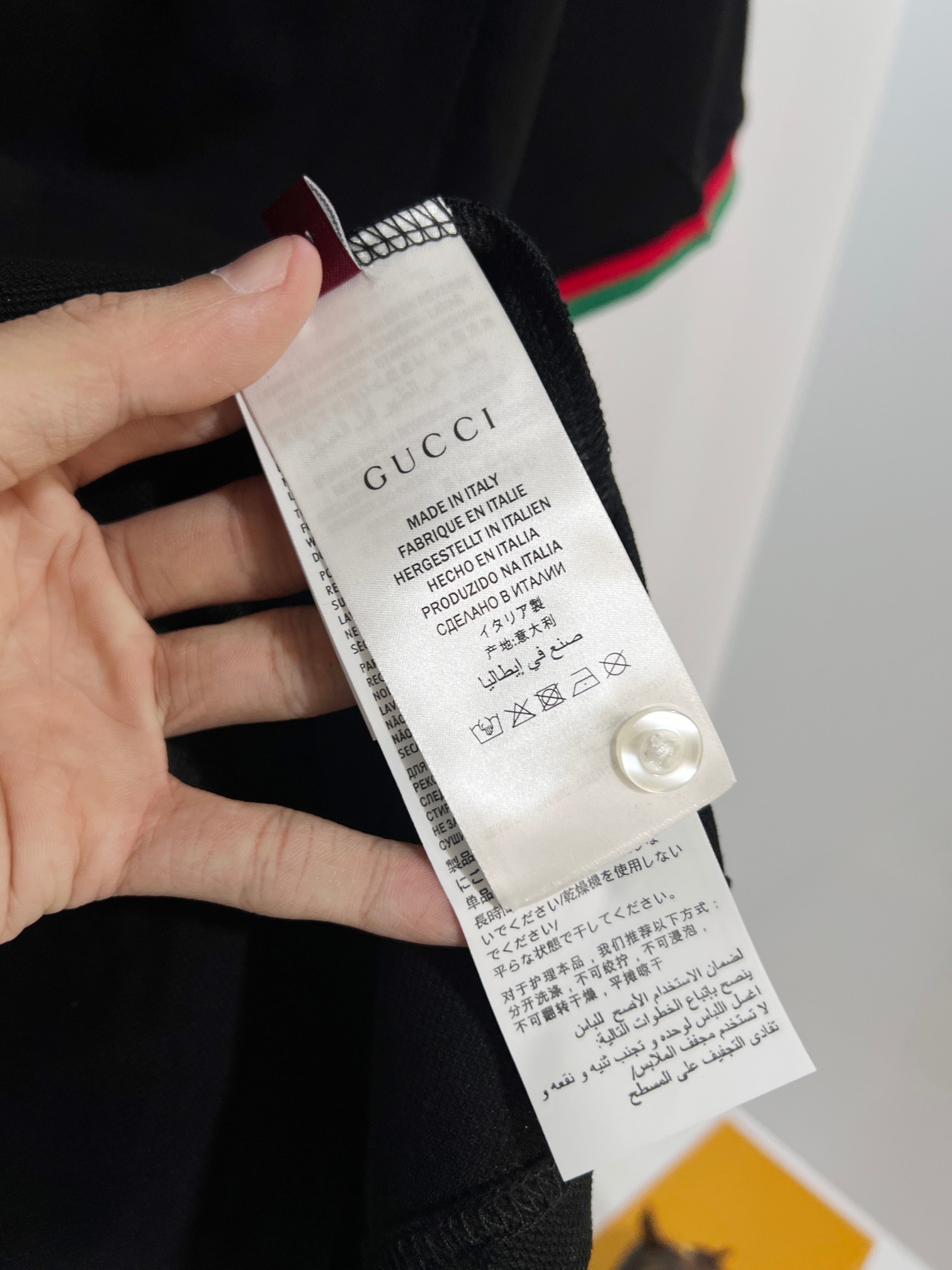 GUCCI Pocket Monogram Patch Short Sleeve T-Shirt Style 3