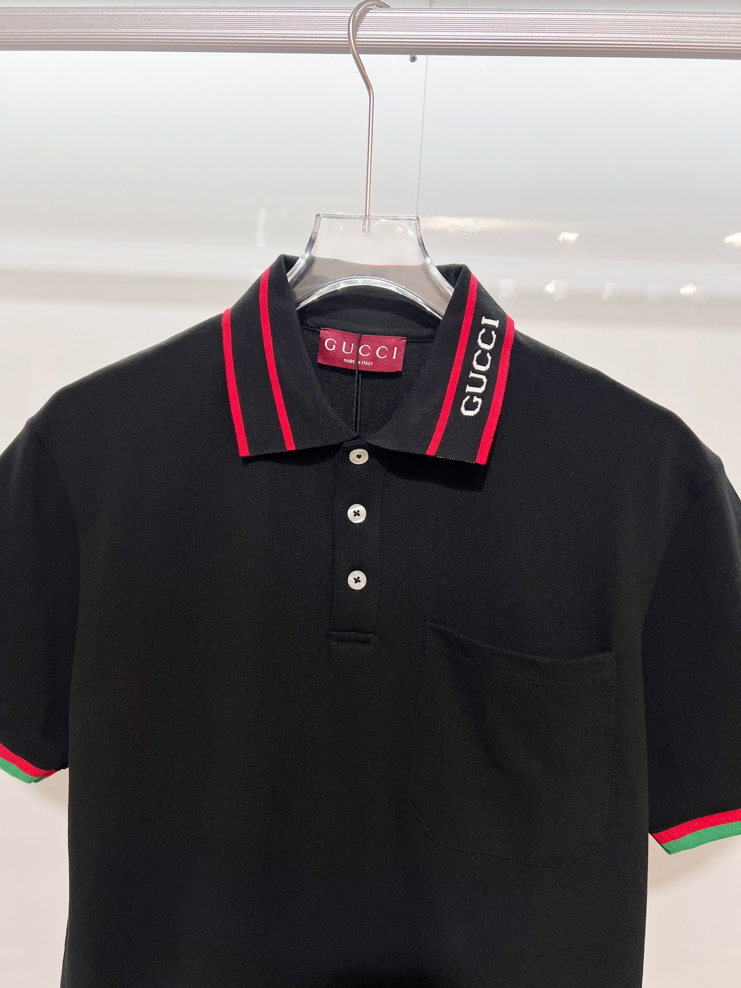 GUCCI Pocket Monogram Patch Short Sleeve T-Shirt Style 3