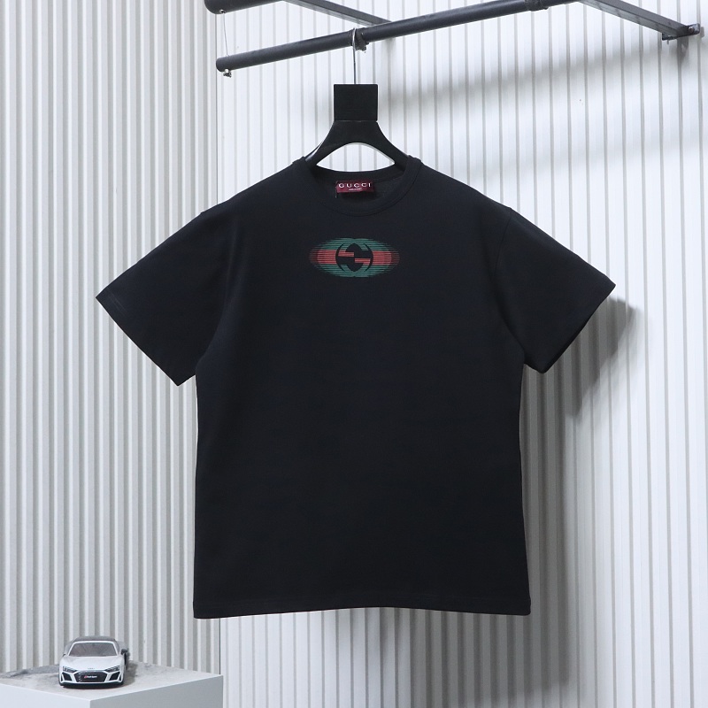 GUCCI Print Black Short Sleeve T-Shirt