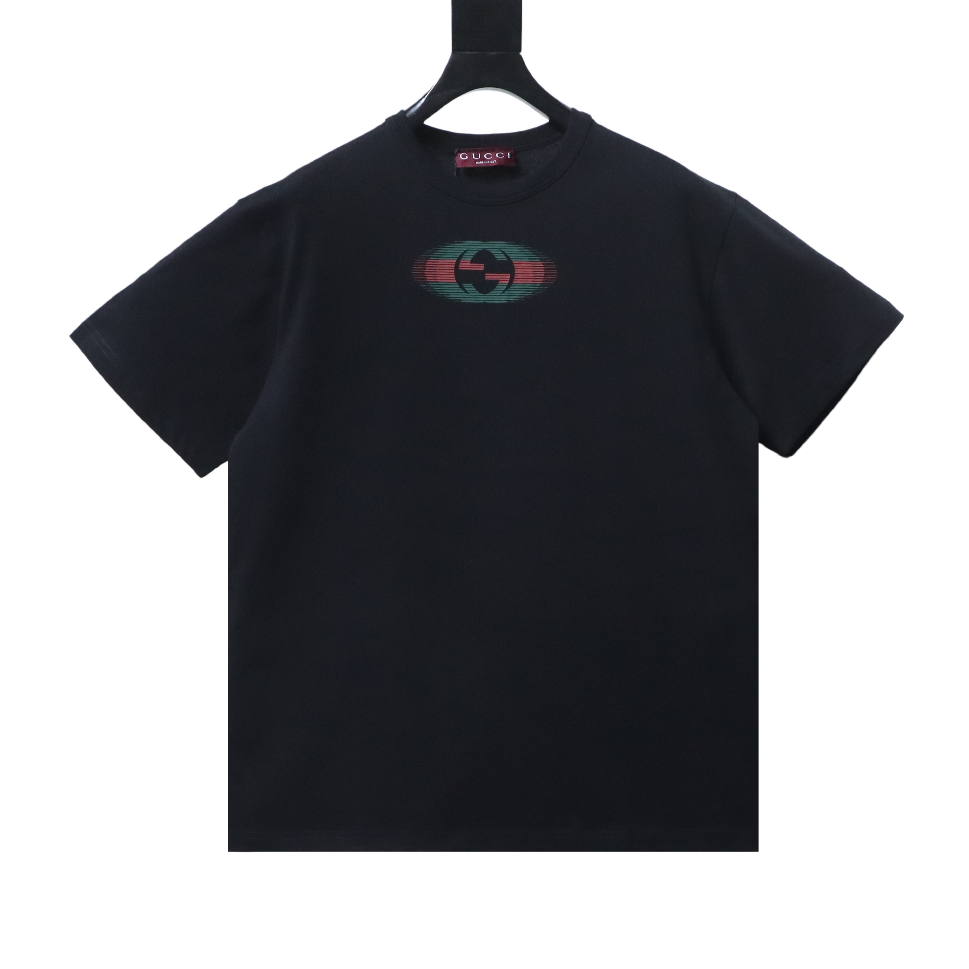 GUCCI Print Black Short Sleeve T-Shirt