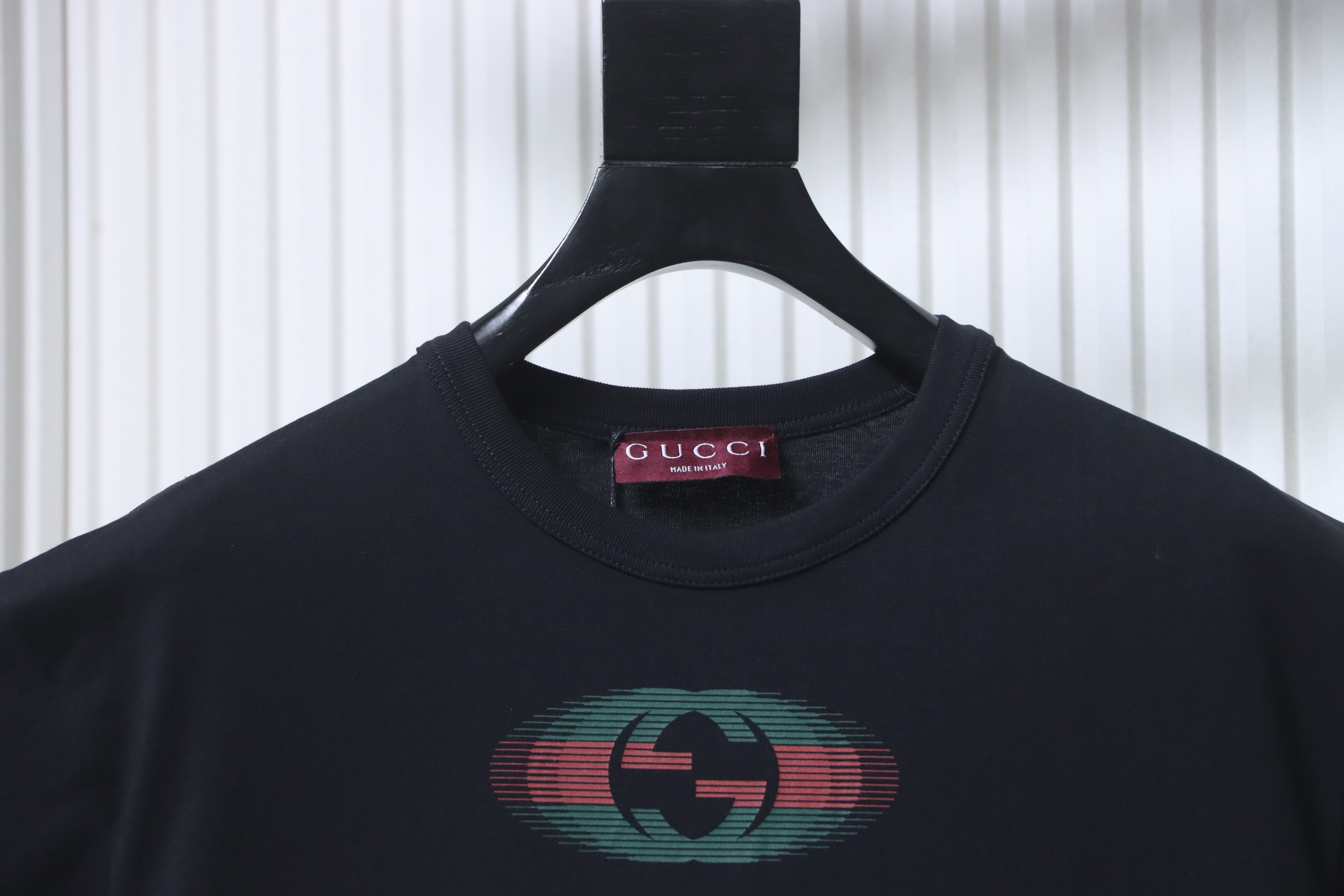 GUCCI Print Black Short Sleeve T-Shirt