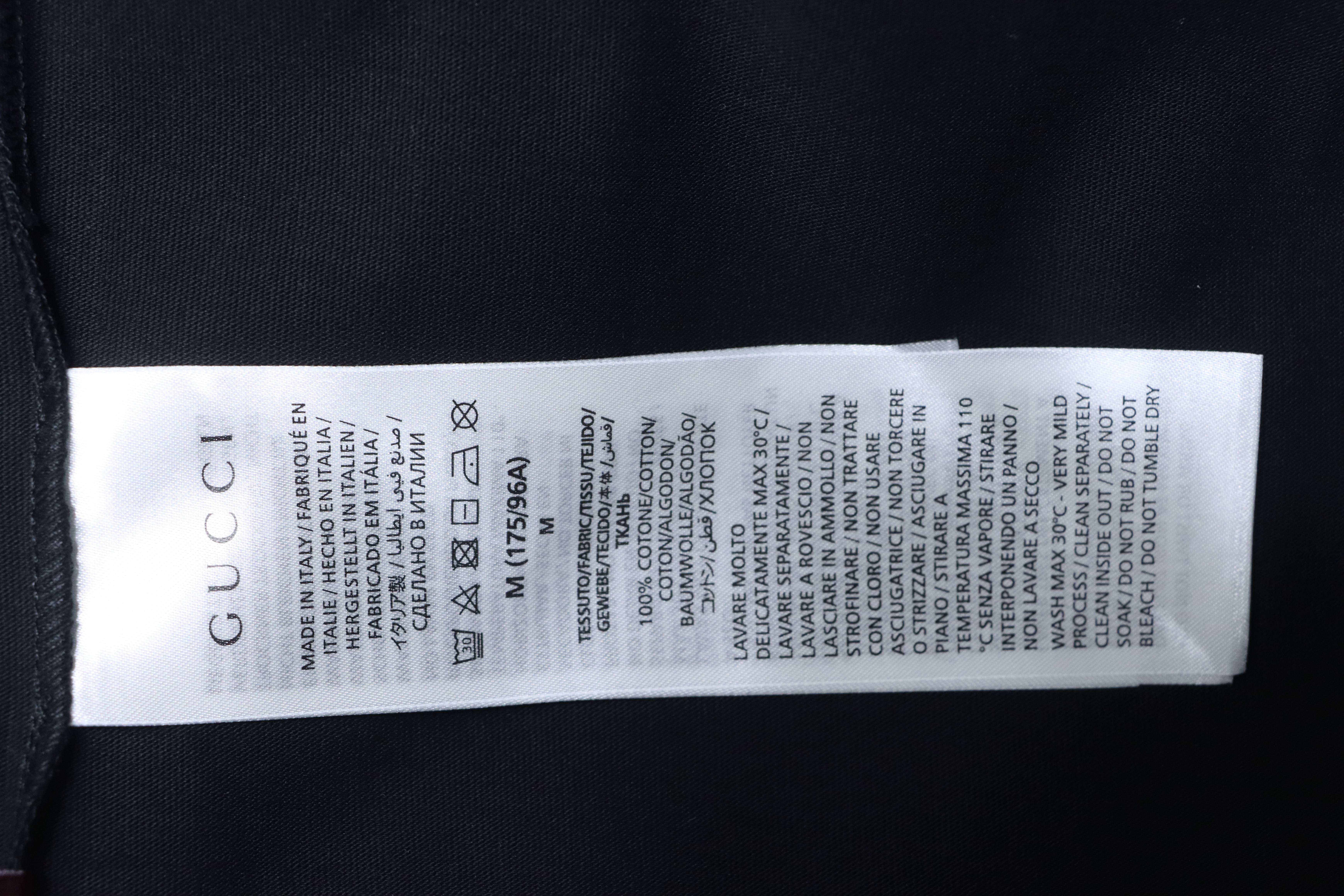 GUCCI Print Black Short Sleeve T-Shirt