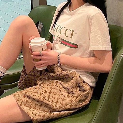 GUCCI Print Short Sleeve T-Shirt Style 1
