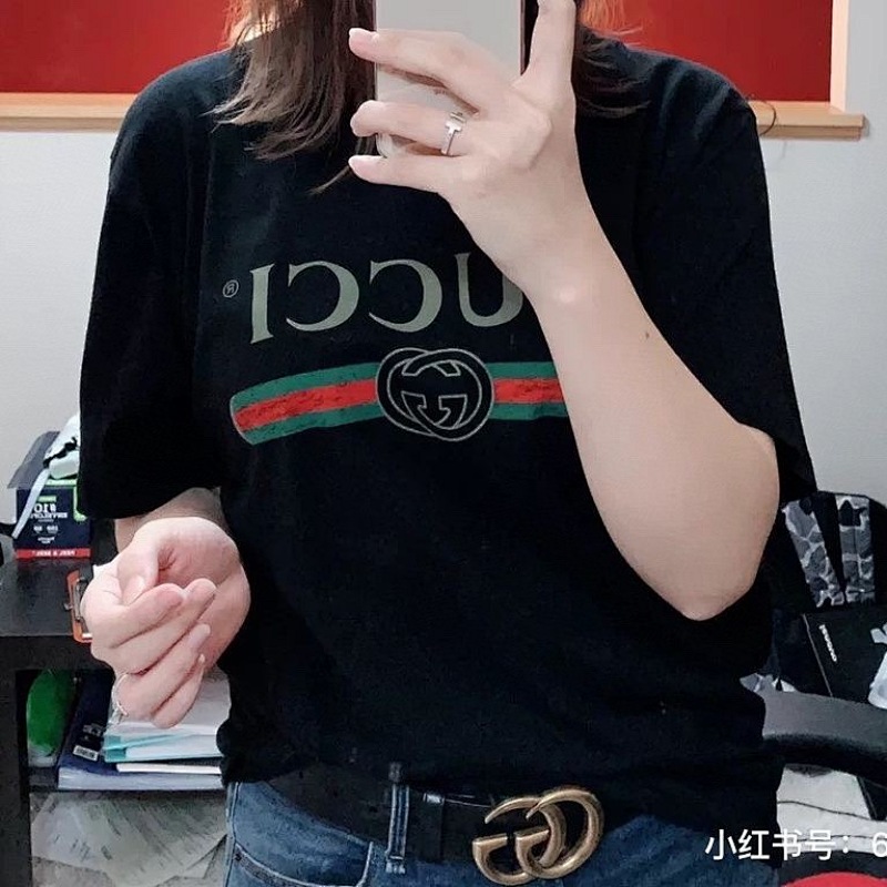 GUCCI Print Short Sleeve T-Shirt Style 2