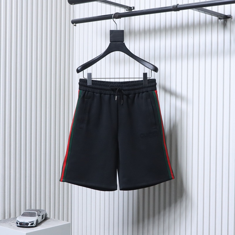 GUCCI Side Webbing Patch Logo Embroidery Shorts Set Style 1