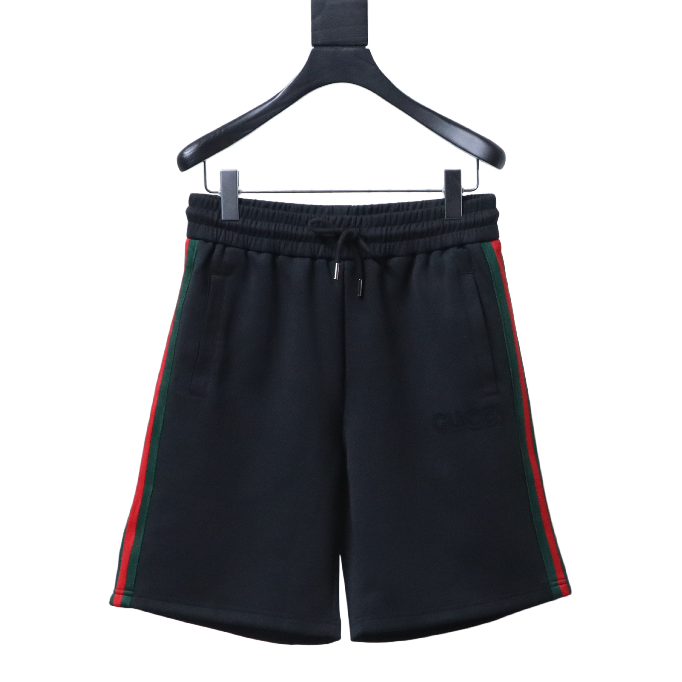 GUCCI Side Webbing Patch Logo Embroidery Shorts Set Style 1