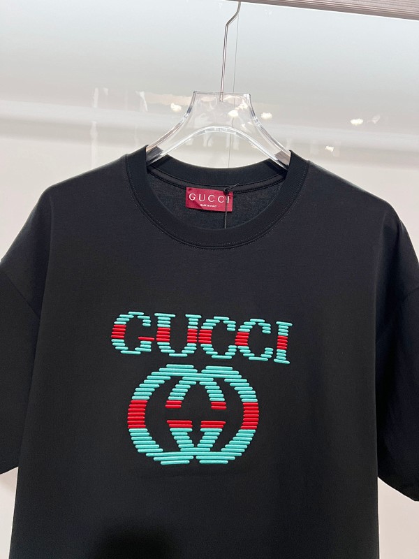 GUCCI Side Webbing Patch Logo Embroidery Shorts Set Style 2