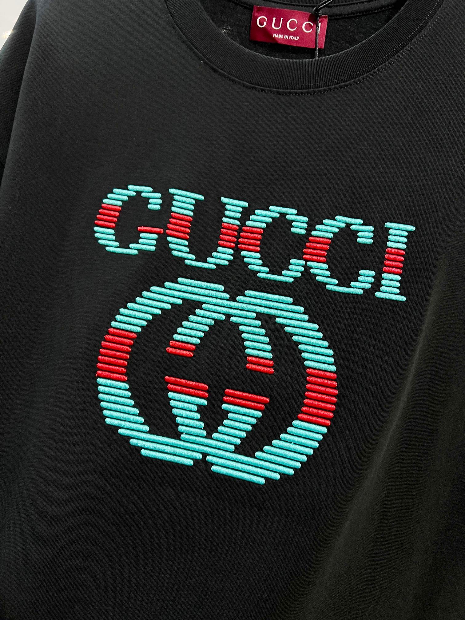GUCCI Side Webbing Patch Logo Embroidery Shorts Set Style 2
